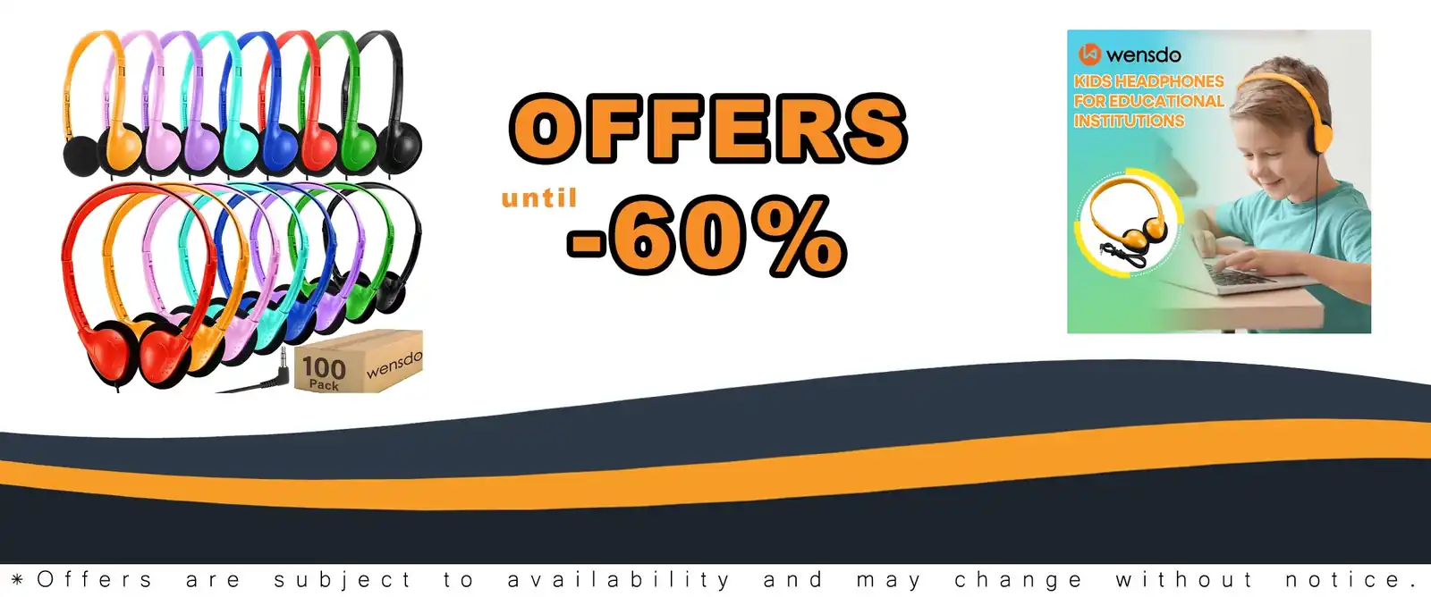100 pack bulk headphones for classroom wired earphones