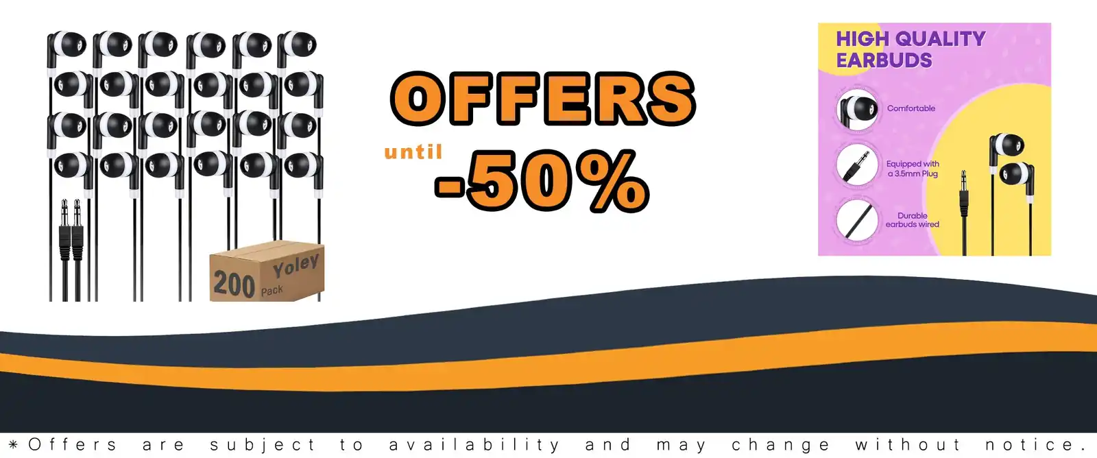 200 packs black classroom earbuds for kids school students