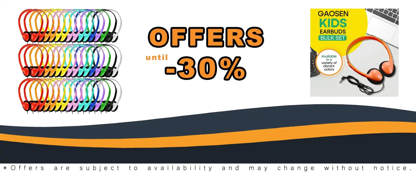 50 pack bulk wired headphones for kids and adults adjustable on-ear class set