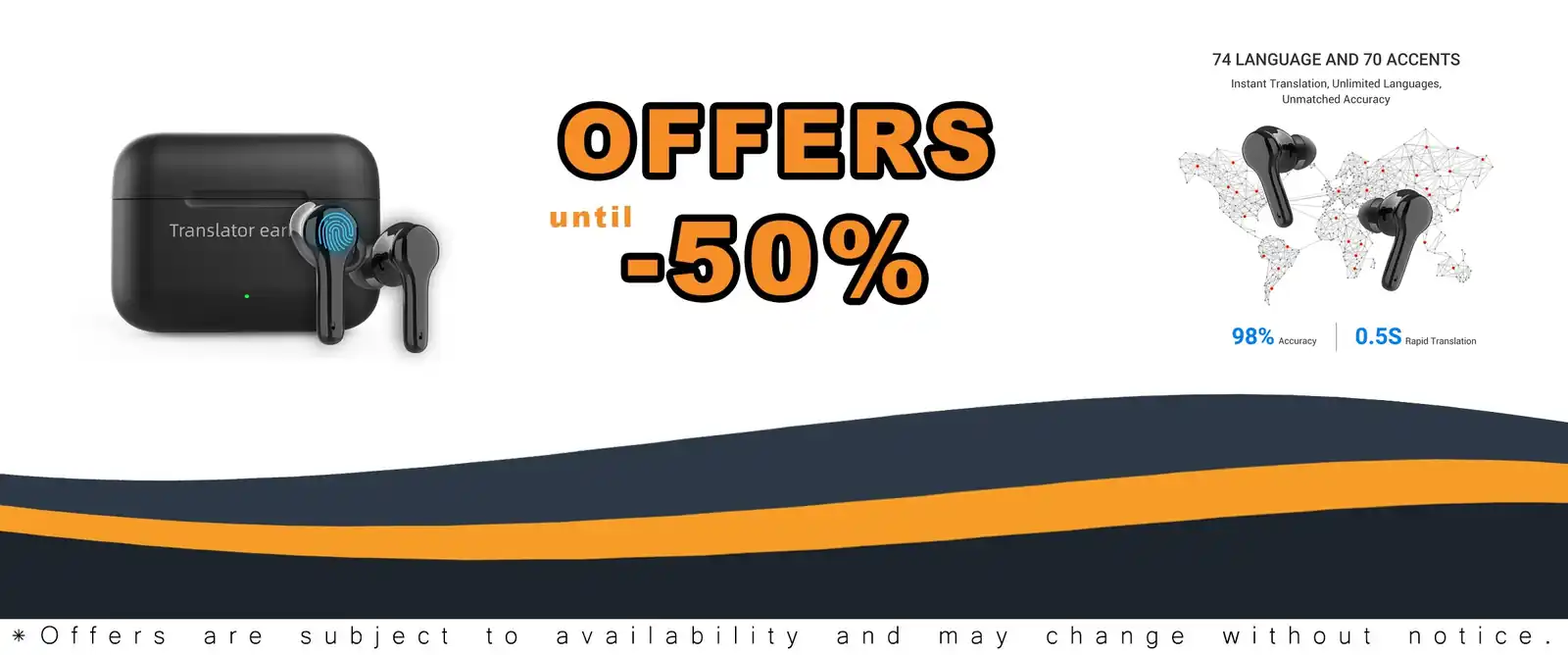 AI translation earbuds M6 144 languages accuracy fast response