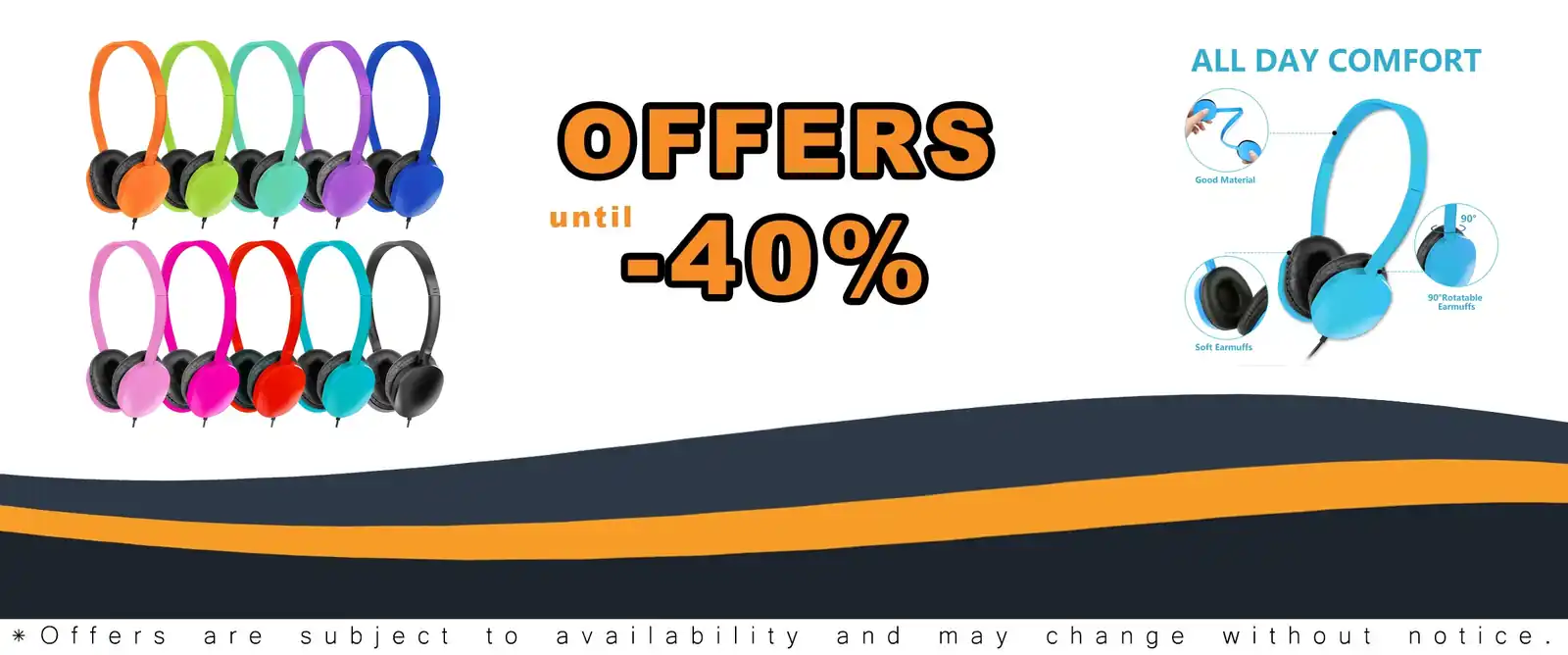 100 pack classroom headphones for students online lessons