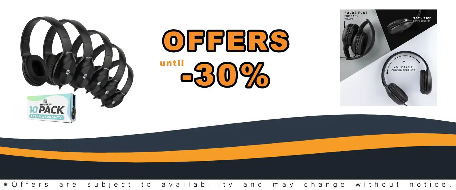 classroom headphones bulk pack student earphones black