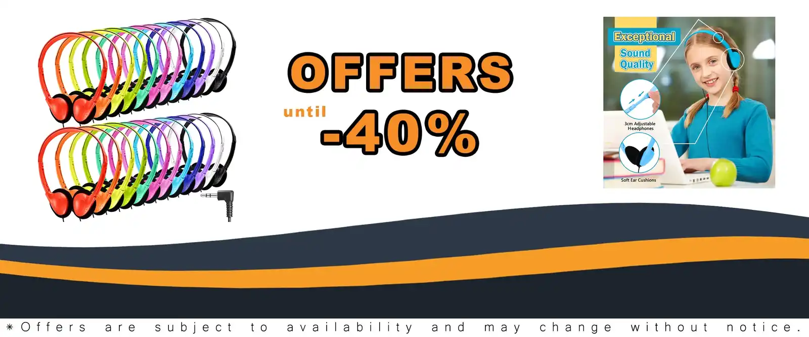 classroom headphones bulk pack on ear headsets comfortable