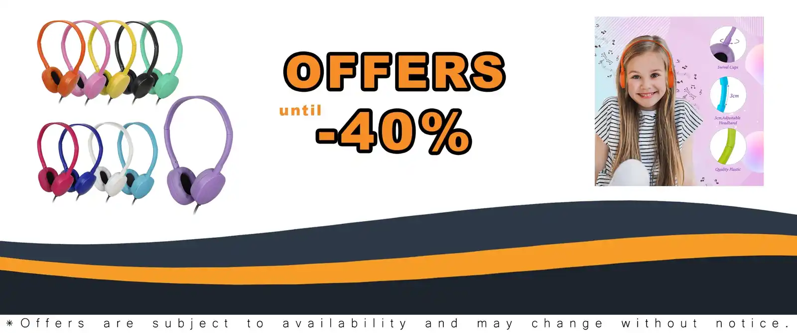 100 pack classroom headphones for kids and adults