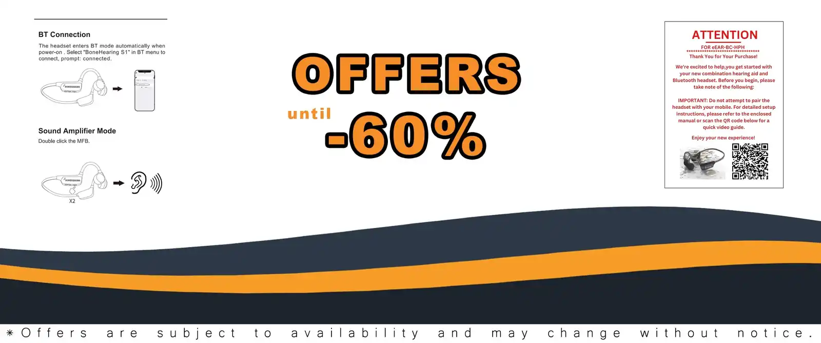 bone conduction headphones bt5.3 military grade hearing amplifier