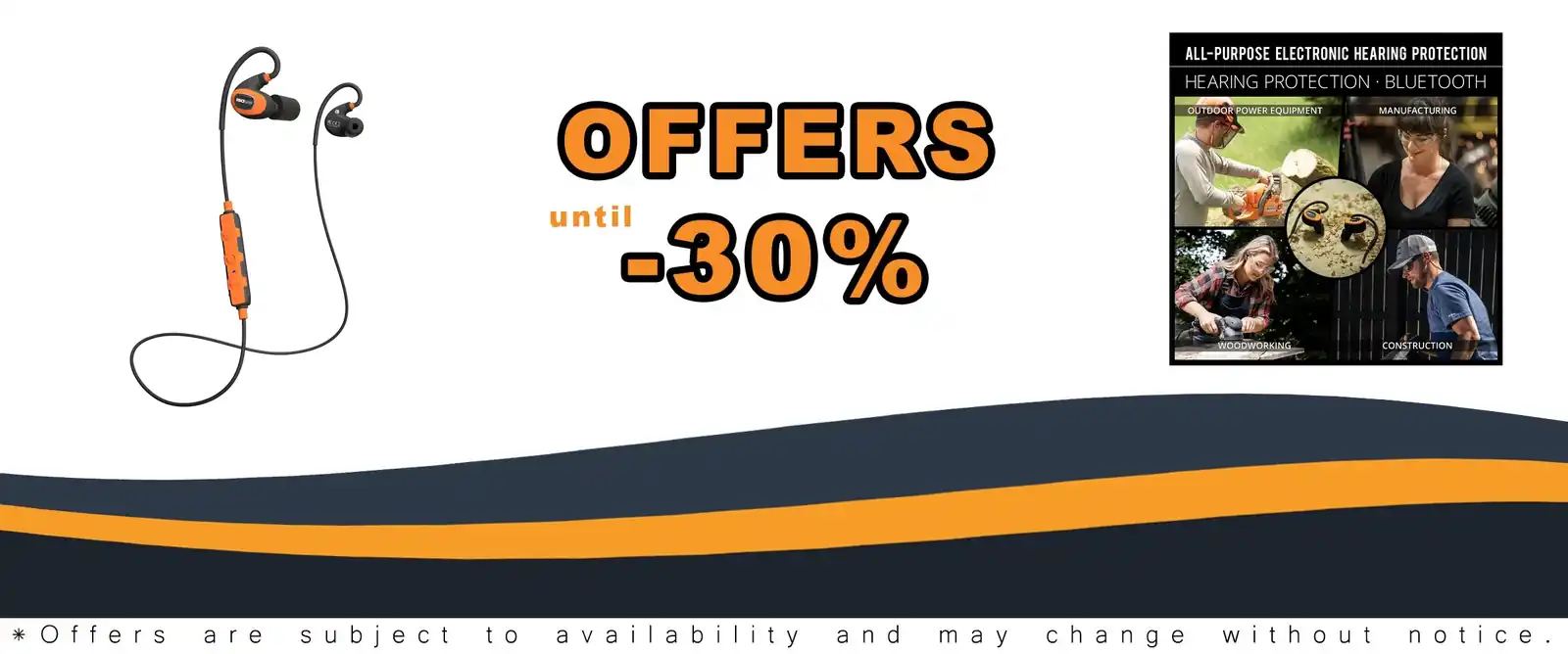 ISOtunes PRO 2.0 Bluetooth earplug headphones safety orange