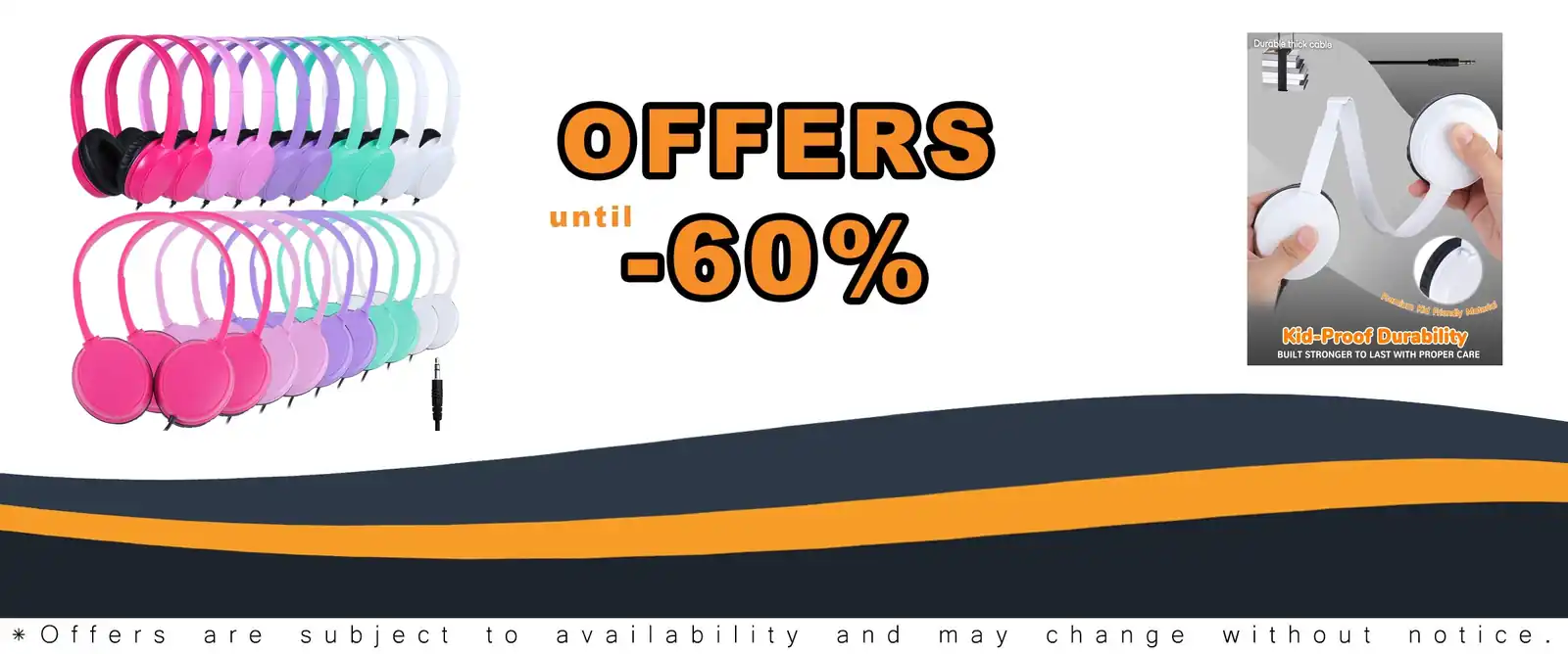 20-pack wired headphones for kids and students