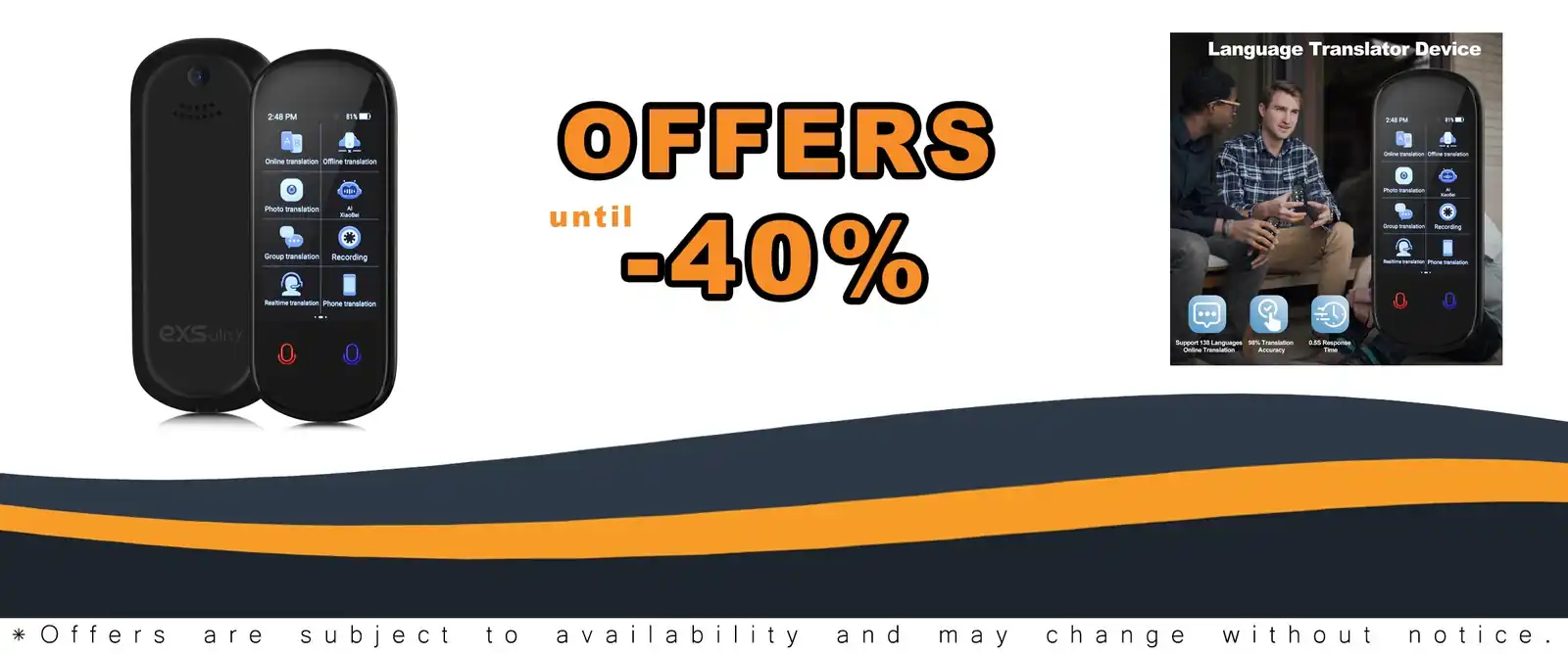 language translator device 138+ languages real time translation offline