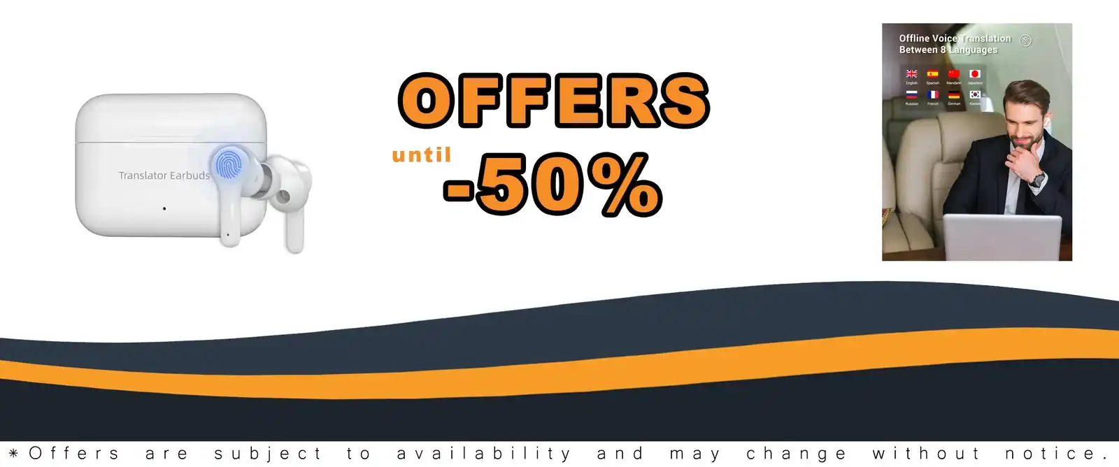 M6S language translator earbuds 144 languages accents