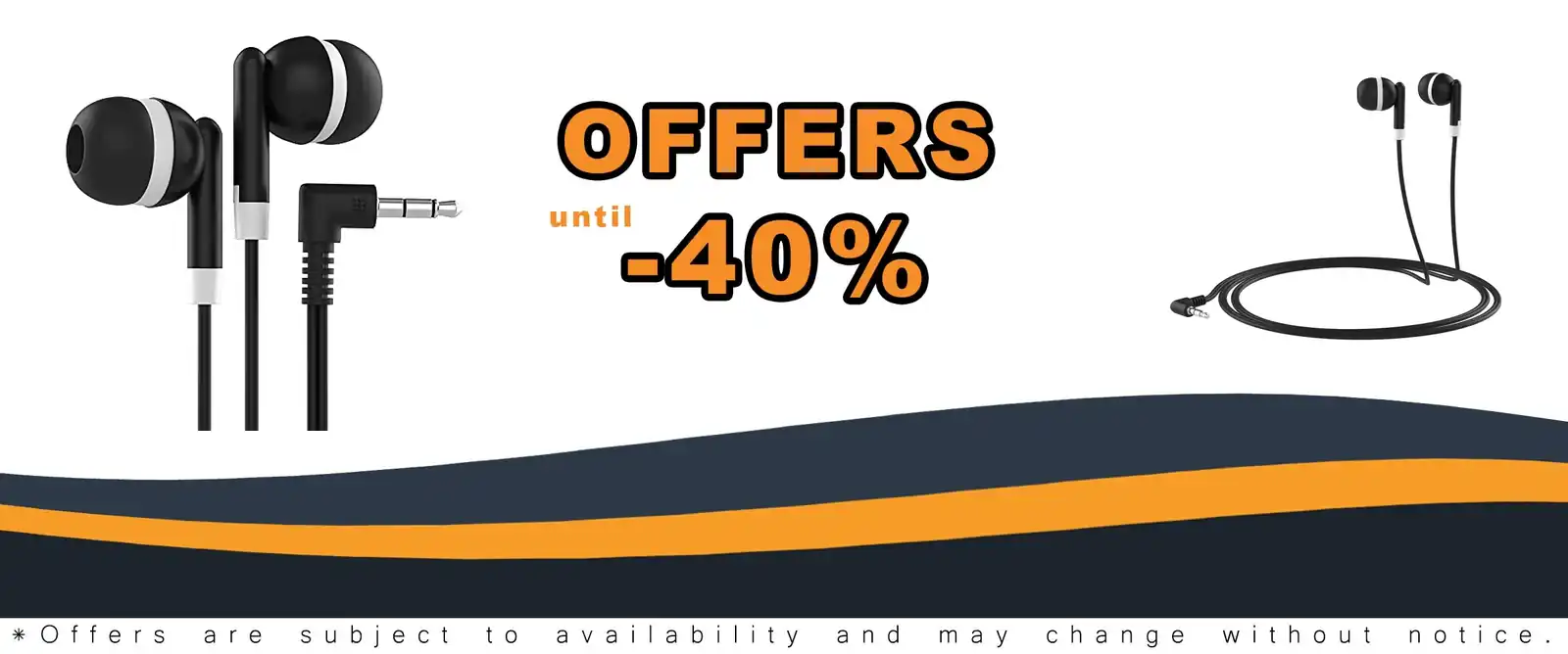 black maeline bulk earbuds 3.5 mm plug 300 pack bundle