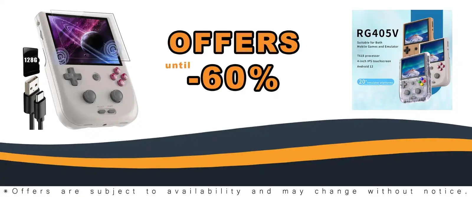 RG405V retro handheld game with 5G WiFi and 3172 games