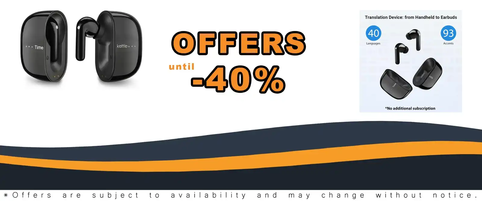 Timekettle M3 3-in-1 language translation earbuds
